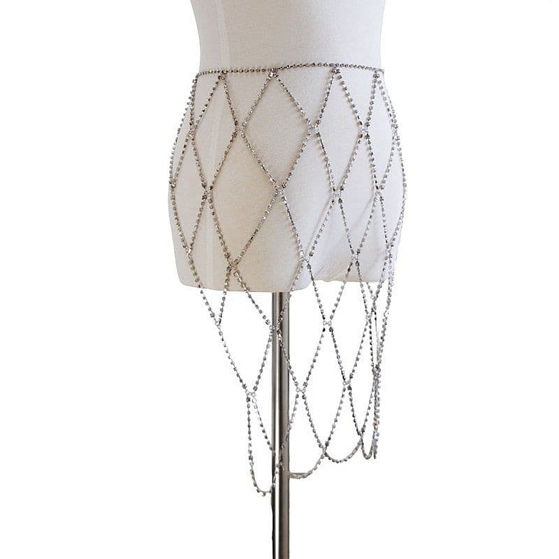 Sexy Crystal Body skirt.