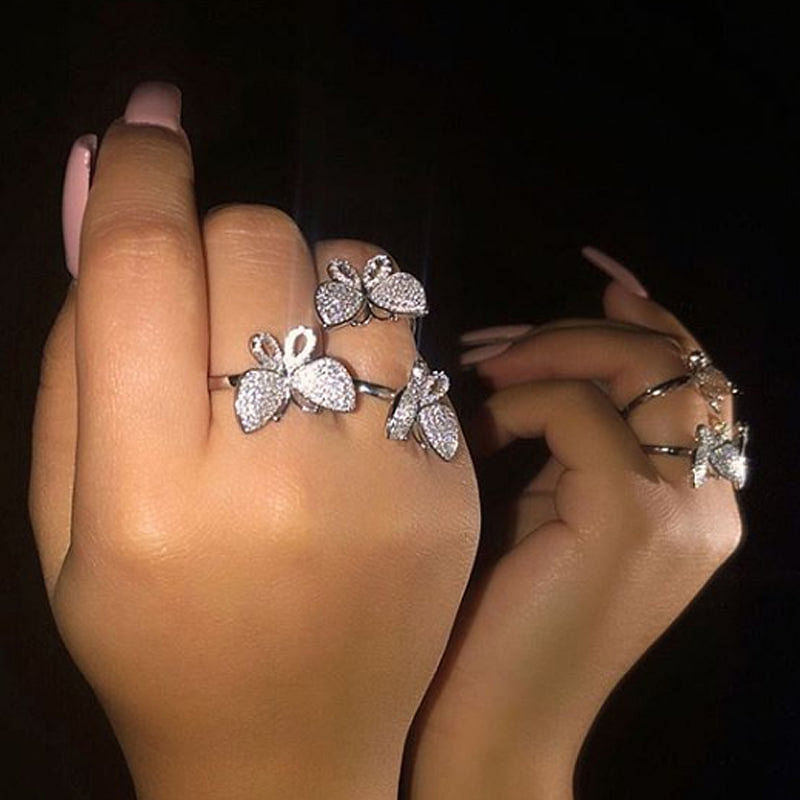 Colorful Butterfly Ring.