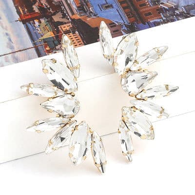 Crystal Petal Earrings.