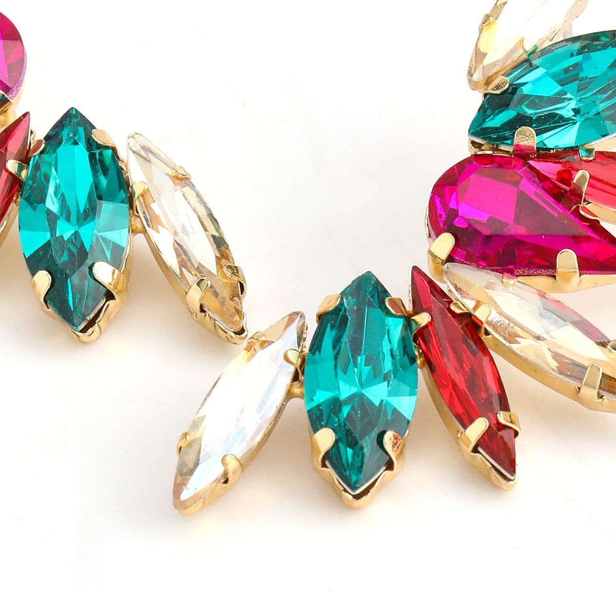 Crystal Petal Earrings.