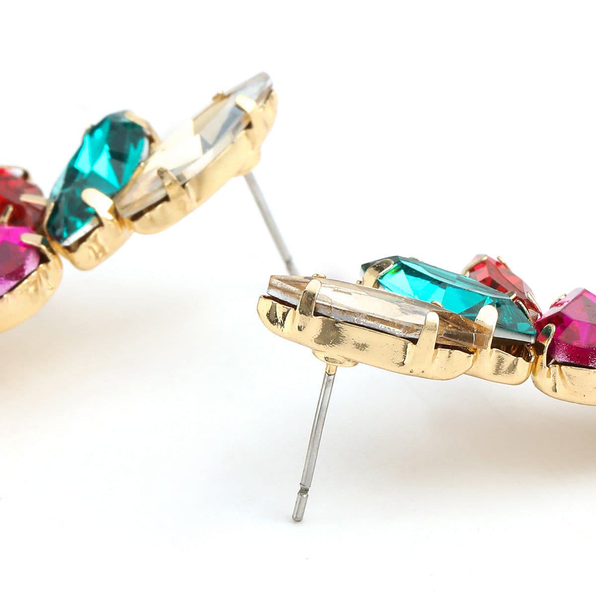 Crystal Petal Earrings.