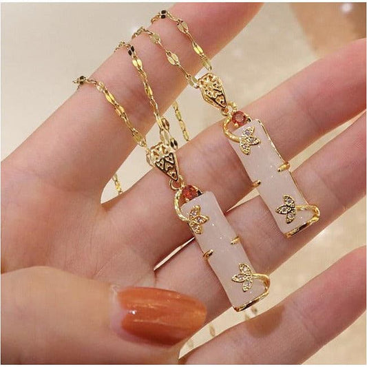 Bamboo Pendent Necklace.