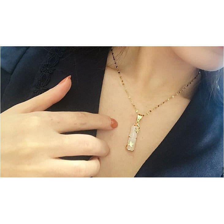 Bamboo Pendent Necklace.