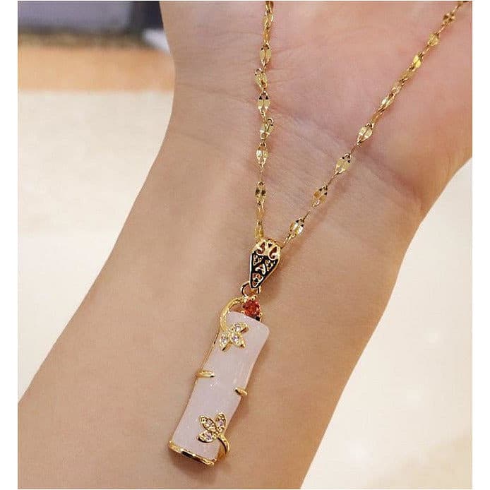 Bamboo Pendent Necklace.