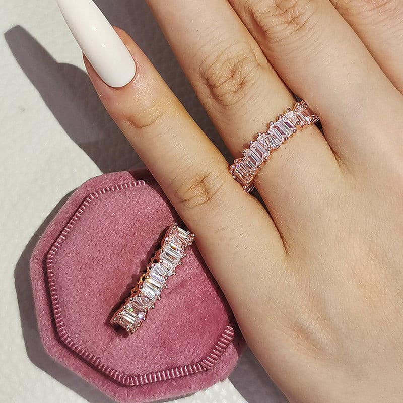 Baguette Eternity Band Ring.