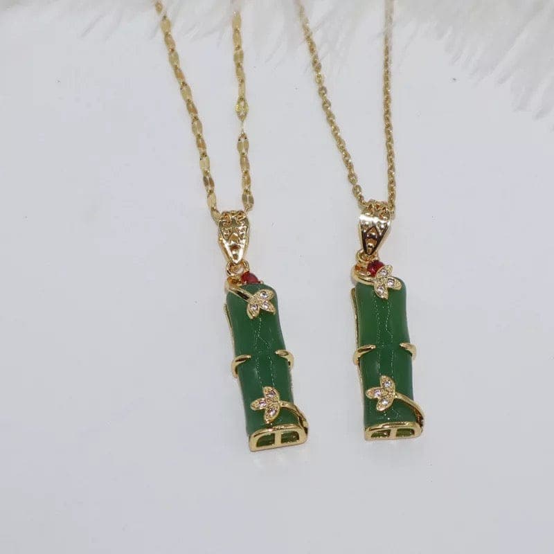 Bamboo Pendent Necklace