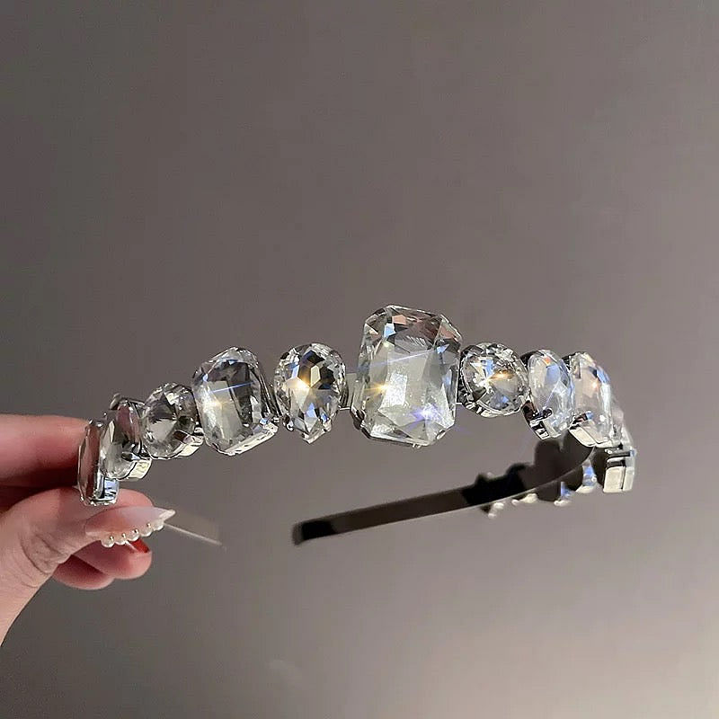 Clear Gemstone Headband.