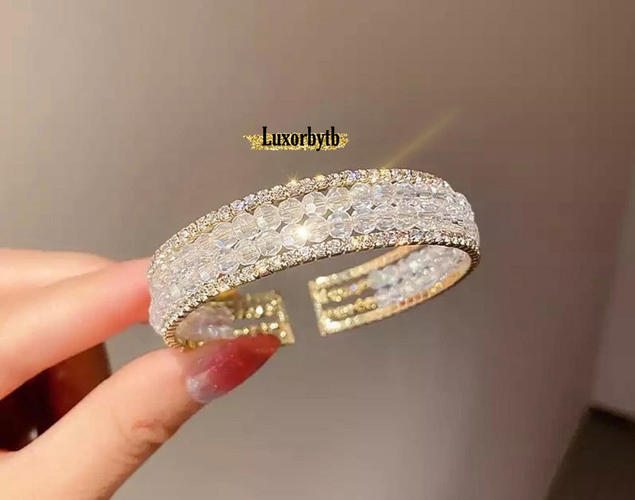 Gold Cuff Bracelet.