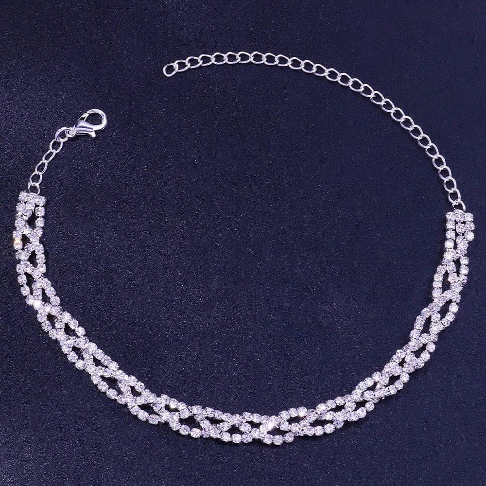 Rhinestone Anklet.