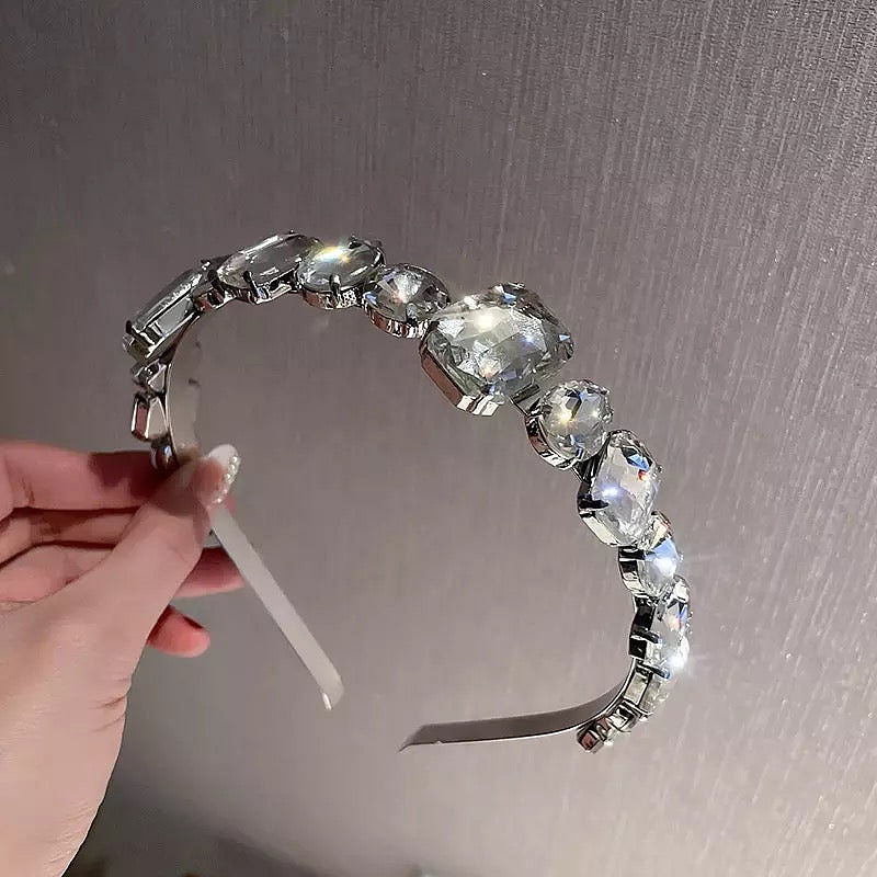 Clear Gemstone Headband.