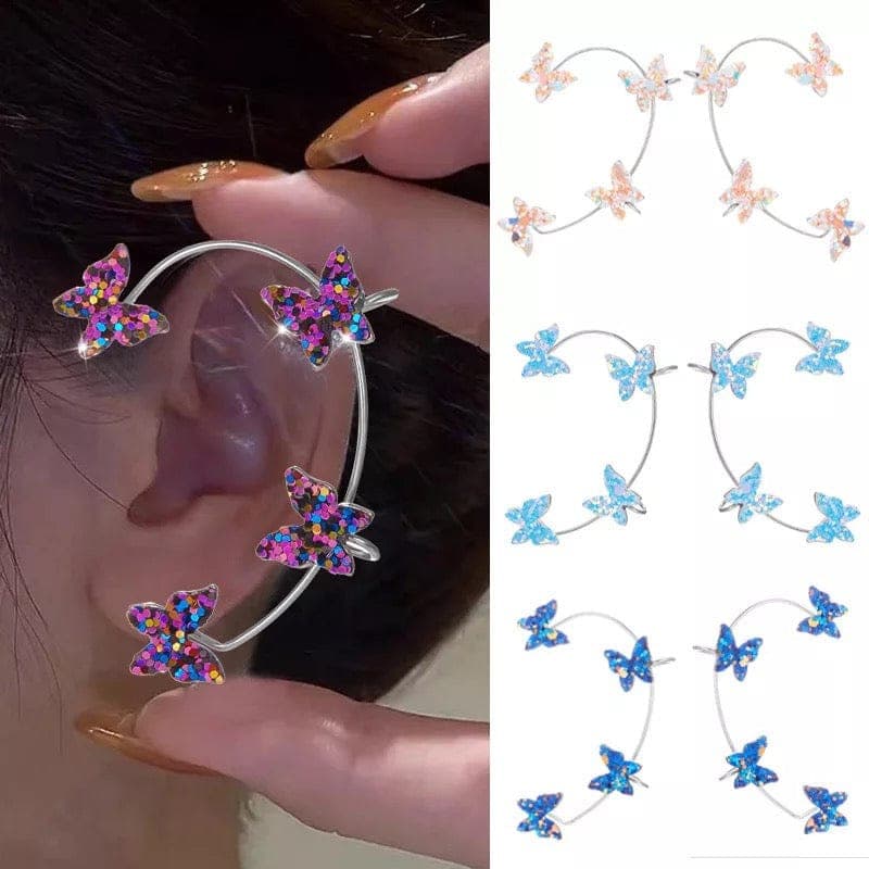Butterfly Ear Cuff Earrings.