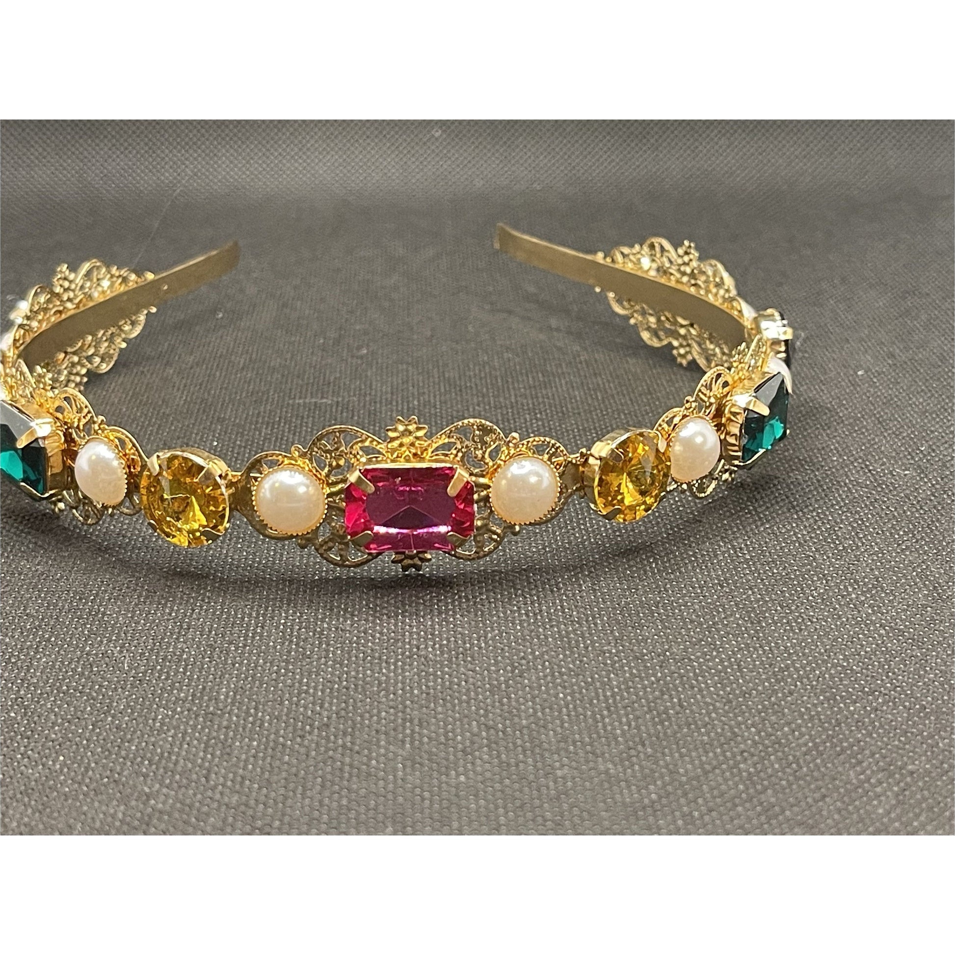 Multicolor Gemstone Headband.