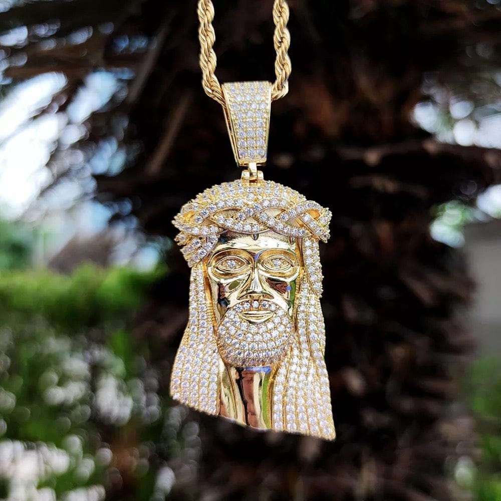 Iced Out Jesus Piece Pendant