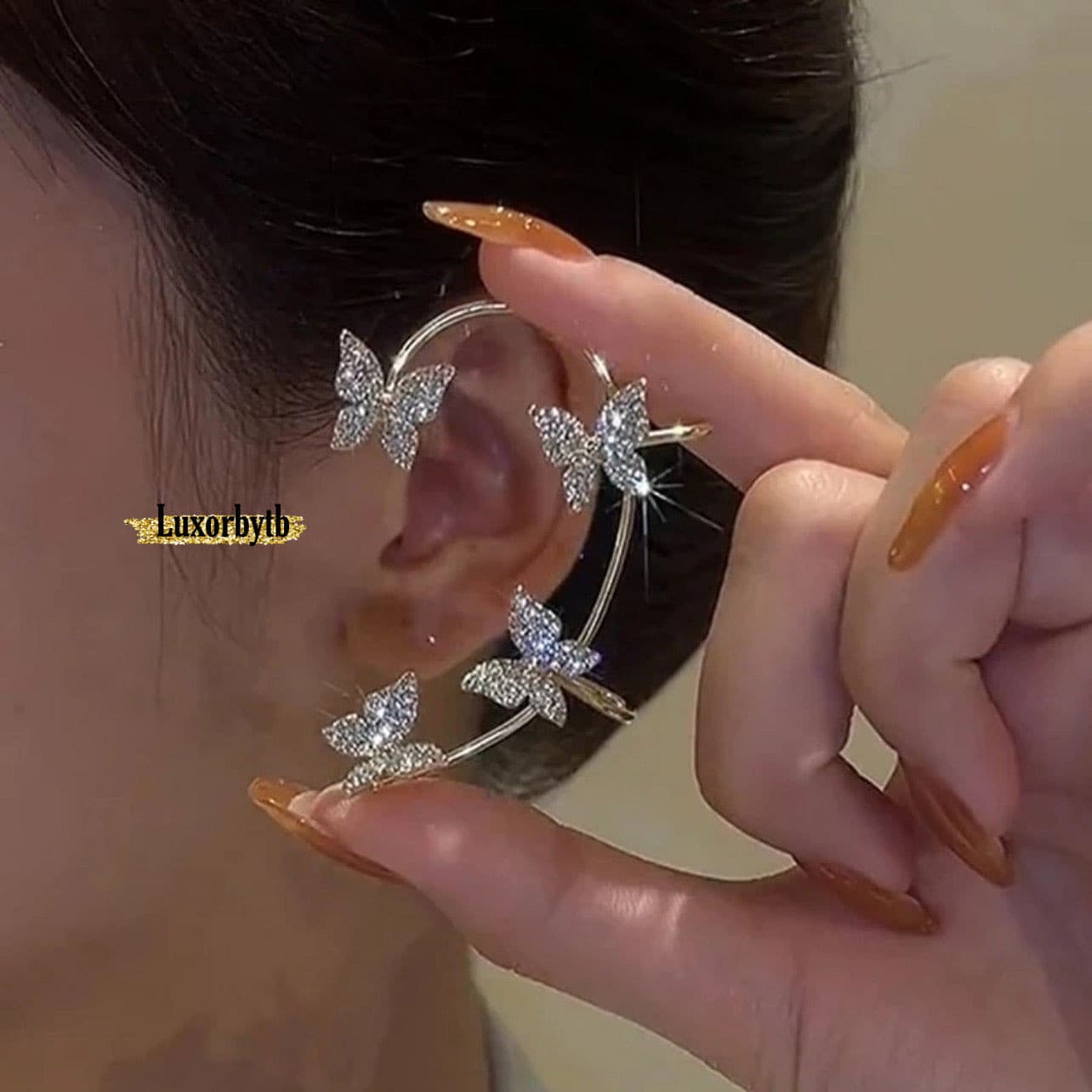 Butterfly Ear Cuff Earrings.