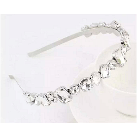 Clear Gemstone Headband.