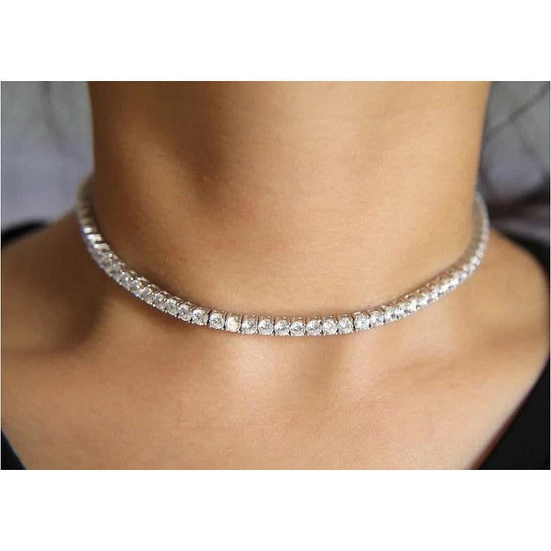 Tennis Chain Necklace.