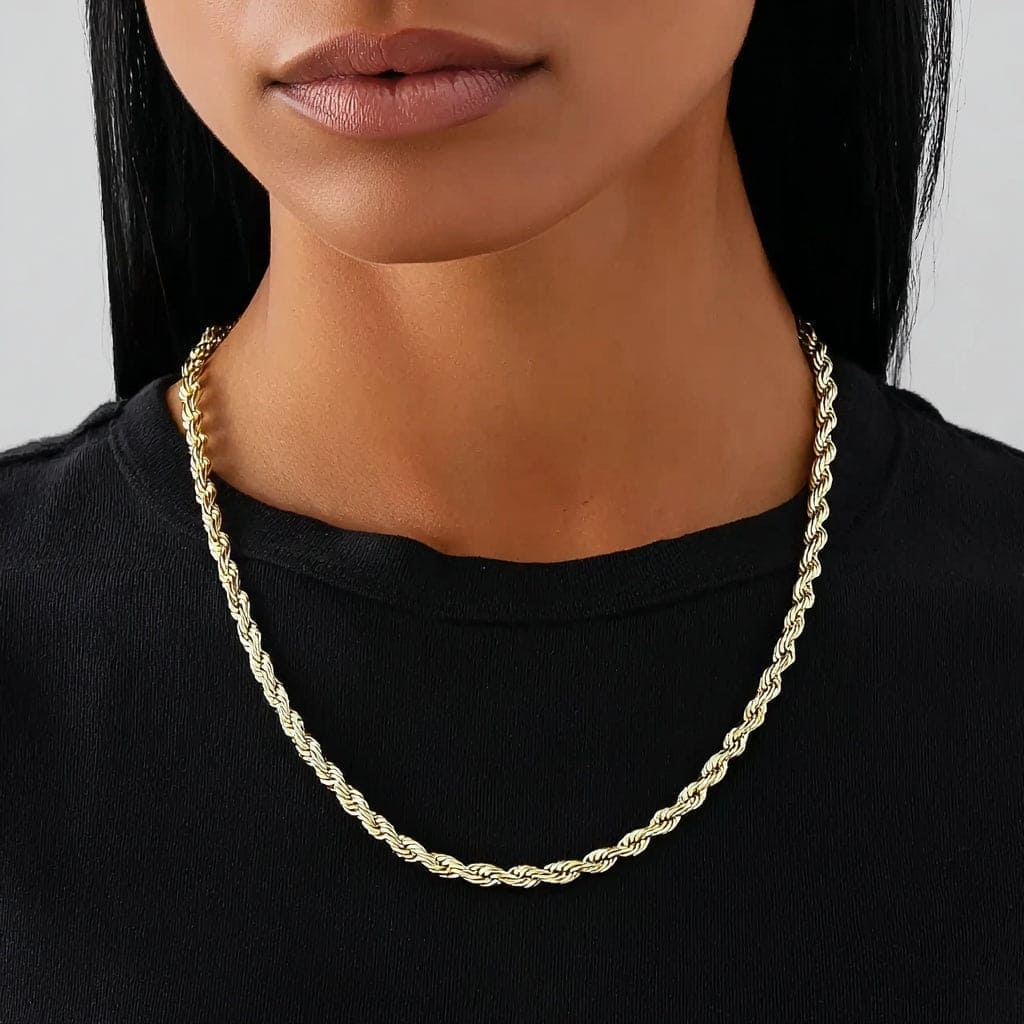 4mm Gold Rope Chain