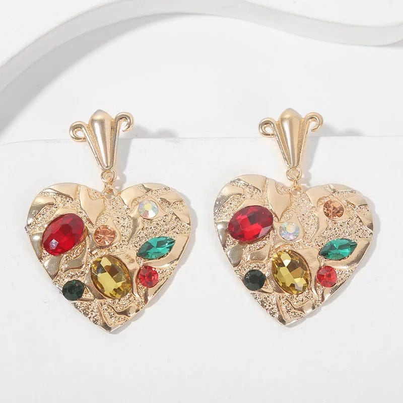 Heart Rhinestone Earring