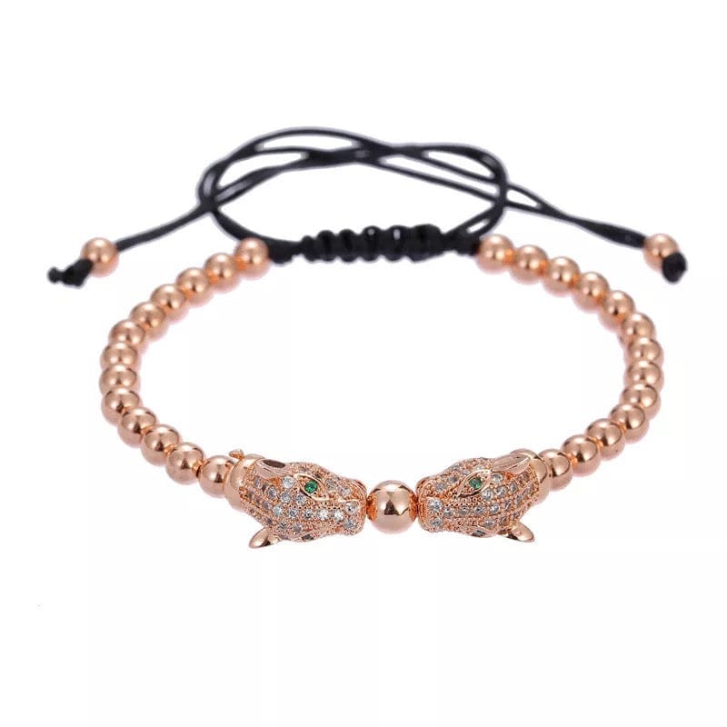 Leopard Head Bead Bracelets